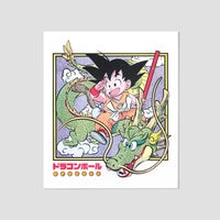 kid goku 11x11 inch risograph