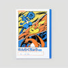 pokemon A5 grid notebook with lucario, pikachu, and charizard